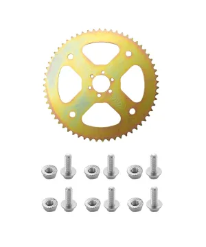 Upgrade 420 Chain 60T 6 Holes Sprocket # 40 41 420 Fits for Coleman CT100U CC100X Baja Doodle Bug DB30 Motovox MBX10 Mega Moto MMB80 105 Mini Bike