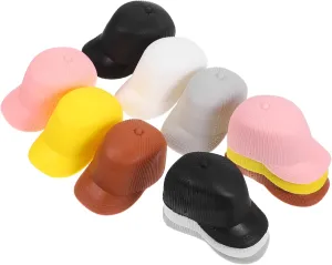 Vaguelly 12pcs Miniature Peaked Cap Doll Hats Cute Accessories for Crafting Dollhouse Decor Dress Up Fun Hat Props for Imaginative Play
