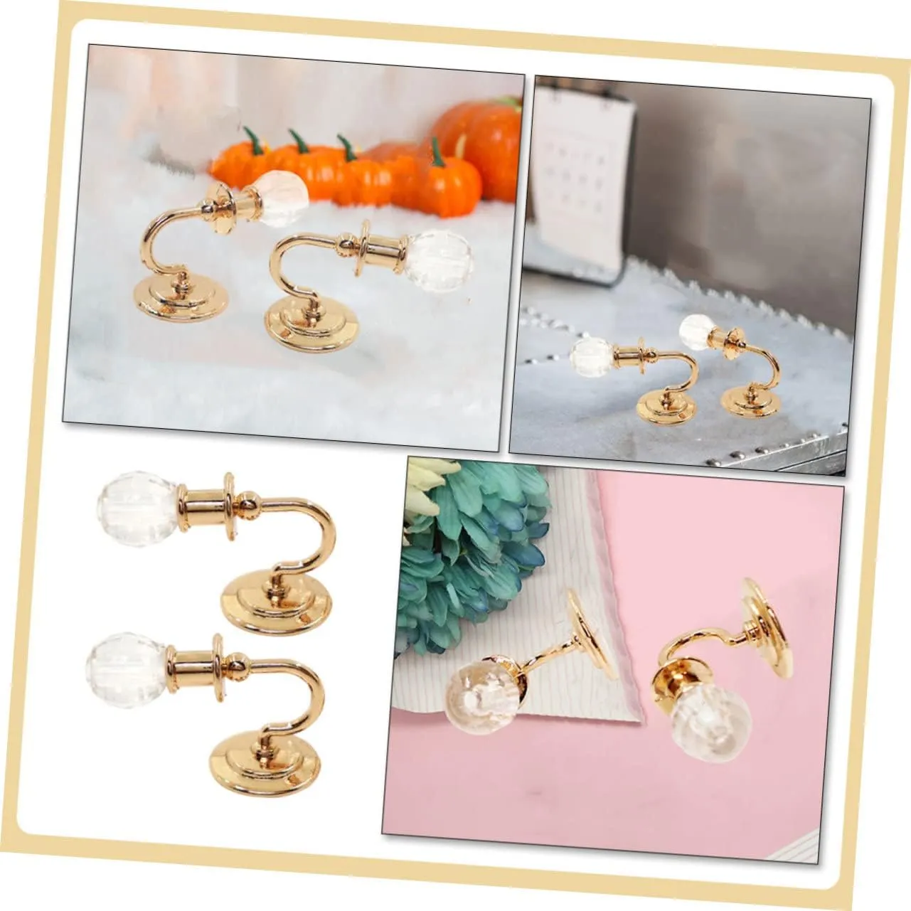 VANZACK 3 Pairs Mini Wall Light Mini Lights Dollhouse Lamps Dollhouse Lights Miniature Decoration Doll House Light Mini Luminous Wall Lamp Sand Table Decorative Lamp Metal