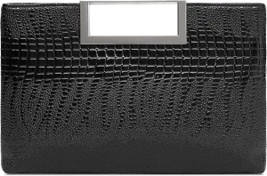 Vegan Leather Handbag Clutch Purses for Women Formal Stylish Evening Clutch for Weddings, Proms, Cocktail