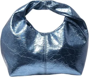 Verdusa Women's Ruched Hobo Mini Handbag Clutch Purse Dumpling Pouch Bag