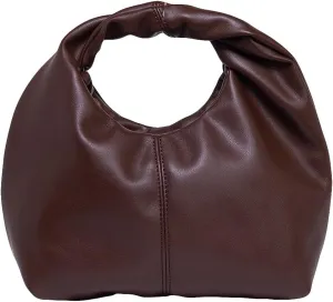 Verdusa Women's Ruched Hobo Mini Handbag Clutch Purse Dumpling Pouch Bag