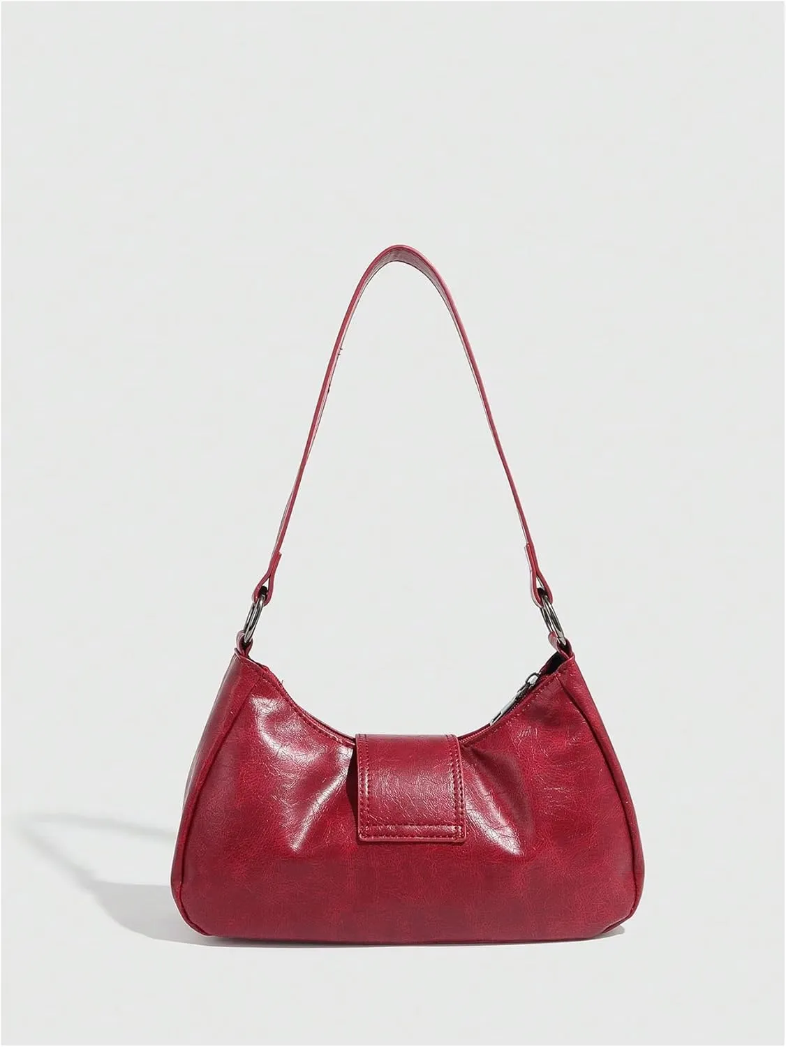 Verdusa Women's Y2k Purse Top Handle Shoulder Bag Buckle Punk Hobo Clutch Purses Bags