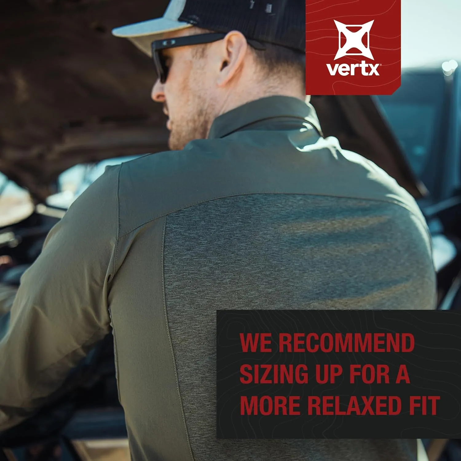 Vertx Expedition Men's Long Sleeve Shirt, Tactical, CCW Compatible, with Sun Protection