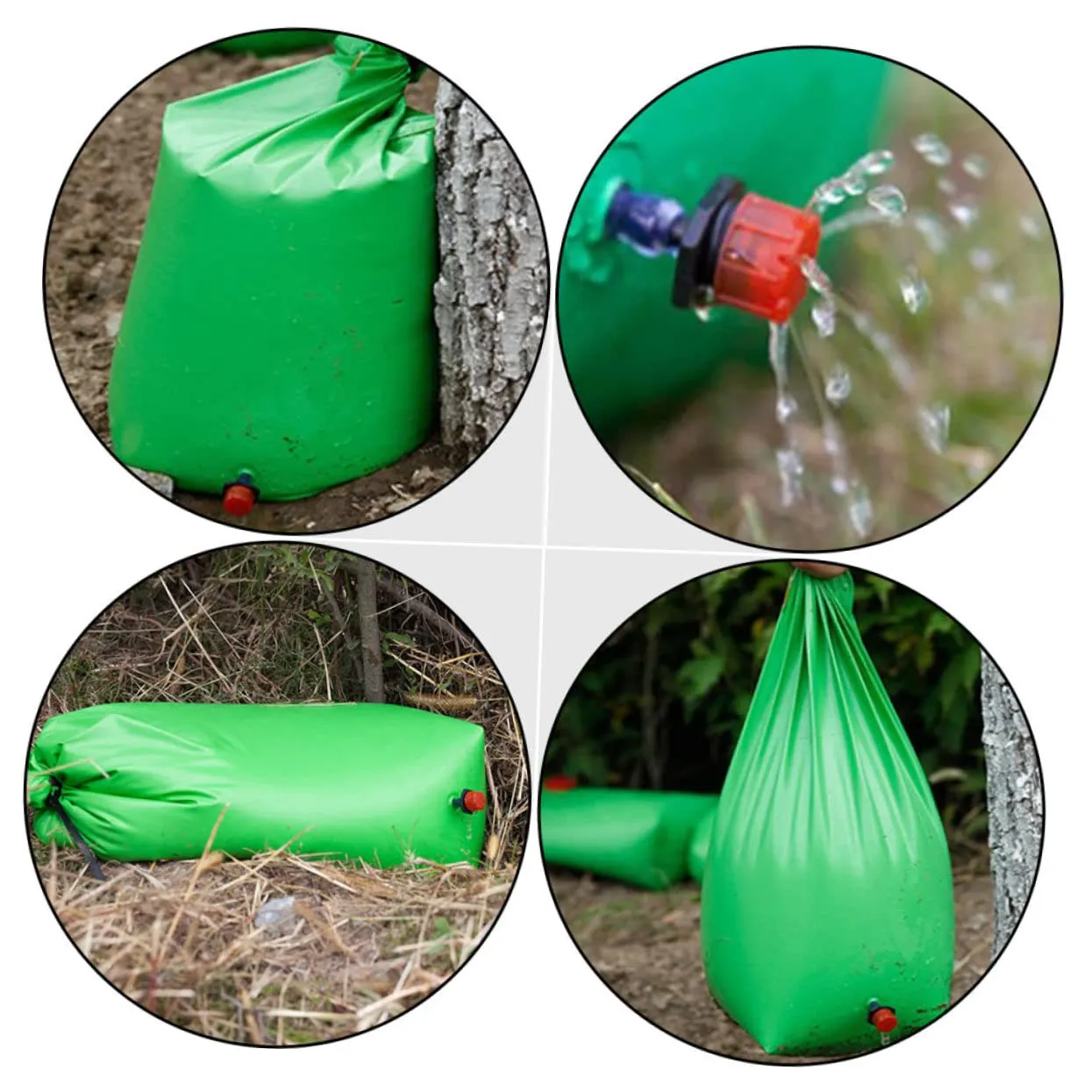 VICASKY 3pcs Automatic Tree Watering Bag Drip Irrigation Pouch for Water Saving Heavy Duty Water Bag for Soaking for Garden and Tree Care