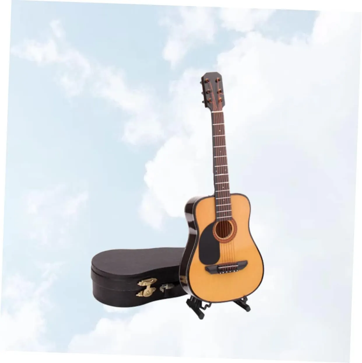 VICASKY Guitar Model Mini Musical Instrument for Boys and Girls Mini Guitar Toy Decorative for Home