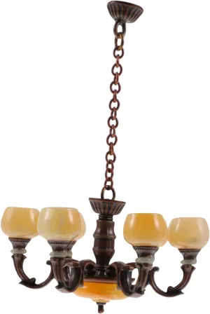 VICASKY Miniature Vintage Ceiling Lamp Tiny Hanging Light for Dollhouse Landscaping Decor Chic Scale Furniture Accessory for Realistic Scene Models