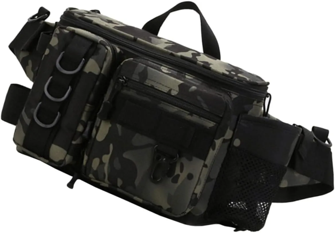 VICASKY Portable Fishing Pouch Large Capacity Baits Bag Internal Pocket Waterproof Material Scratch-resistant for Camping Outdoor Use