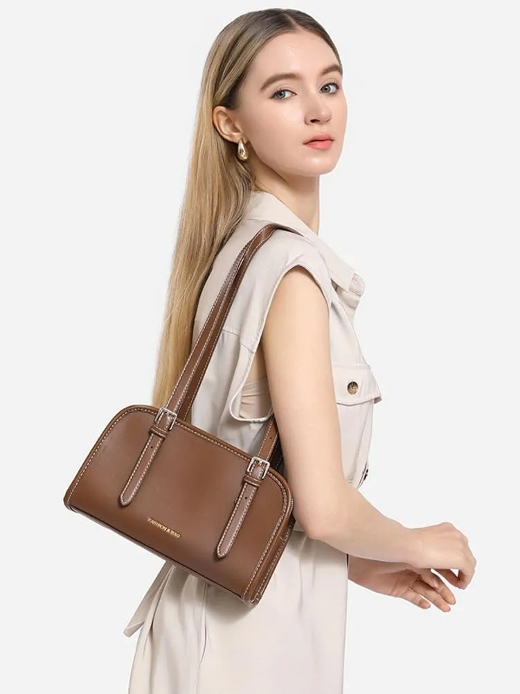 Vintage Shoulder Bags for Women Vegan Leather Hobo Handbags Y2k Purse Top Handle Tote Clutch with Adjustable Strap