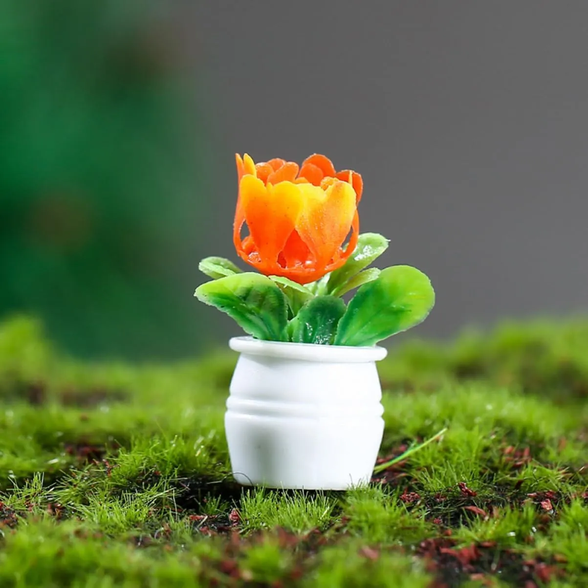 VOSAREA 5sets 5pcs Miniature Flower Pots Realistic Bonsai Ornaments for Dollhouses Fairy Gardens and Home Decor for and Creating Warm Atmospheres 5pcs*5