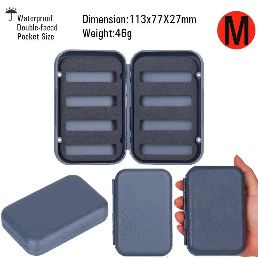 Vtwins Compact Waterproof Fly Fishing Box for Trout and Bass - 16 Styles of Dry and Wet Nymph Flies Accessory