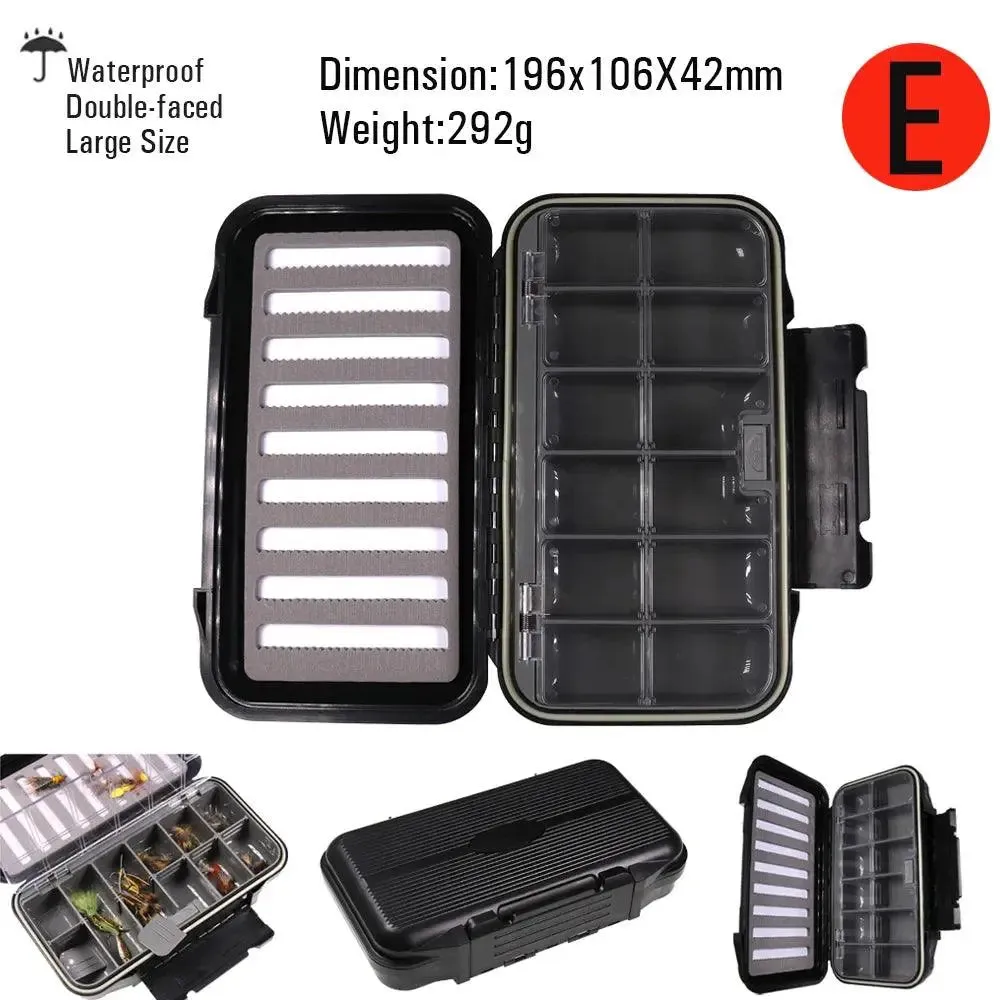 Vtwins Compact Waterproof Fly Fishing Box for Trout and Bass - 16 Styles of Dry and Wet Nymph Flies Accessory