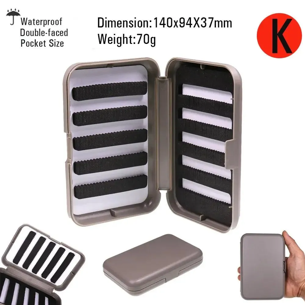 Vtwins Compact Waterproof Fly Fishing Box for Trout and Bass - 16 Styles of Dry and Wet Nymph Flies Accessory