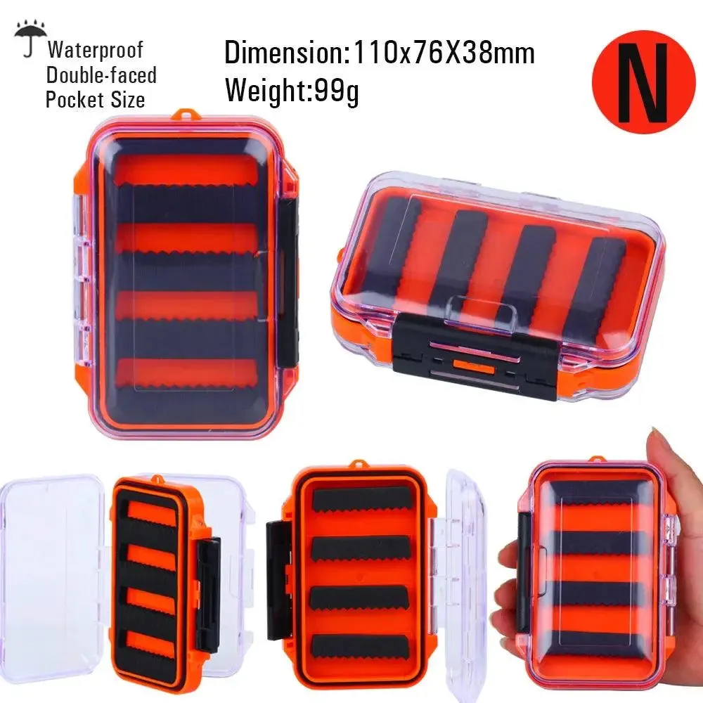 Vtwins Compact Waterproof Fly Fishing Box for Trout and Bass - 16 Styles of Dry and Wet Nymph Flies Accessory