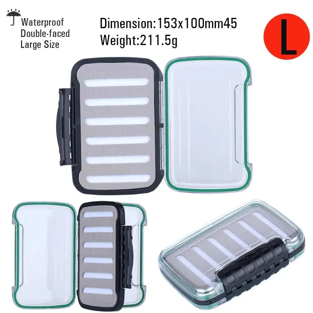 Vtwins Compact Waterproof Fly Fishing Box for Trout and Bass - 16 Styles of Dry and Wet Nymph Flies Accessory