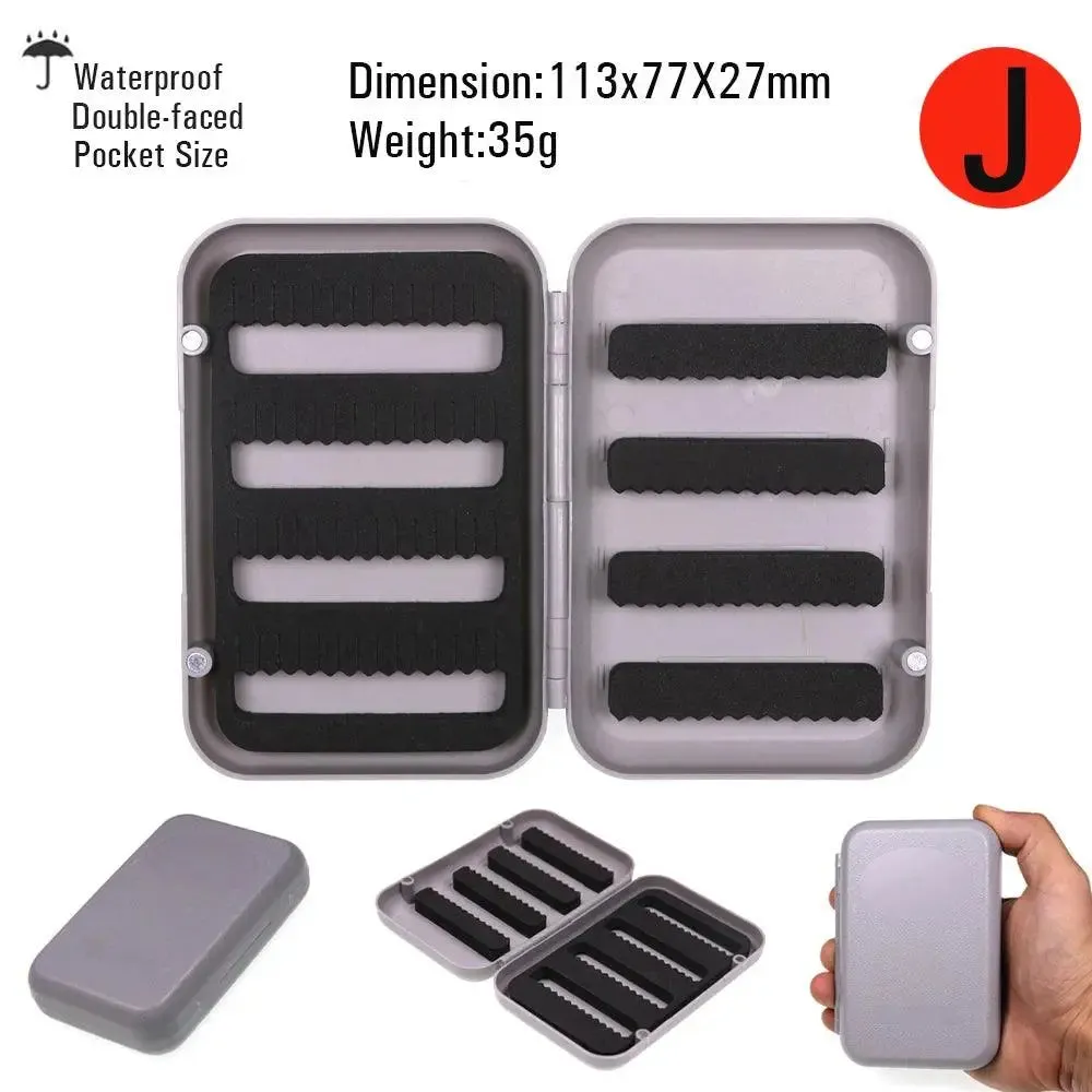 Vtwins Compact Waterproof Fly Fishing Box for Trout and Bass - 16 Styles of Dry and Wet Nymph Flies Accessory