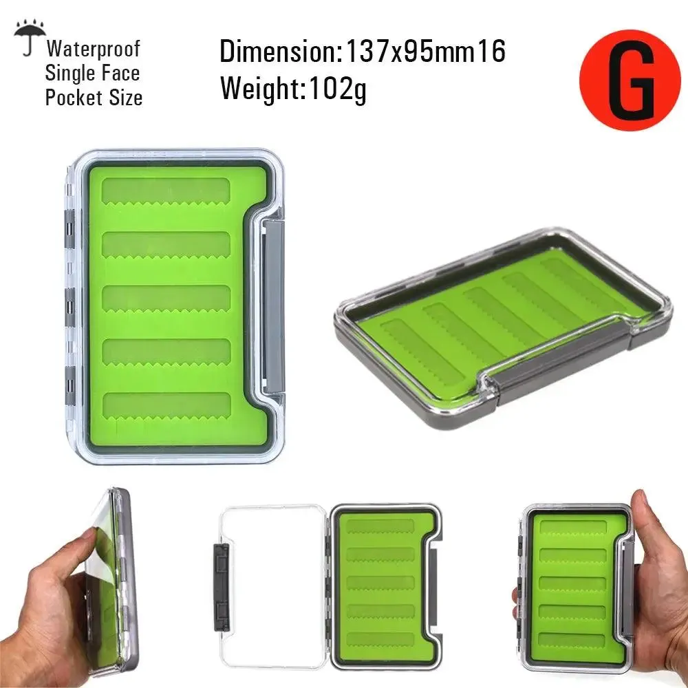 Vtwins Compact Waterproof Fly Fishing Box for Trout and Bass - 16 Styles of Dry and Wet Nymph Flies Accessory