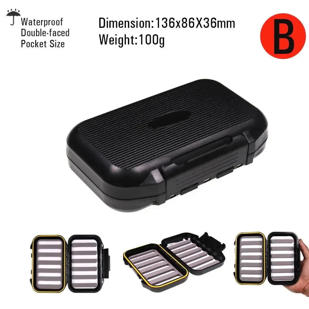 Vtwins Compact Waterproof Fly Fishing Box for Trout and Bass - 16 Styles of Dry and Wet Nymph Flies Accessory