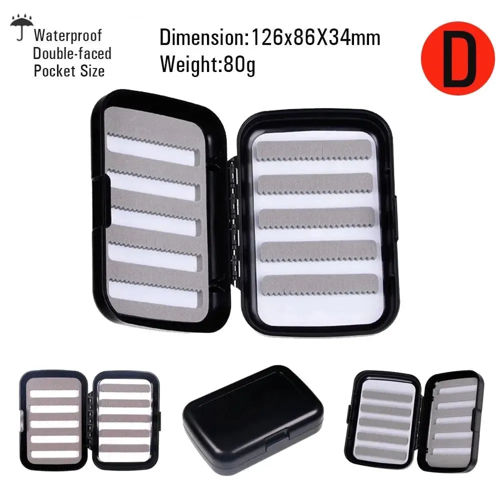 Vtwins Compact Waterproof Fly Fishing Box for Trout and Bass - 16 Styles of Dry and Wet Nymph Flies Accessory