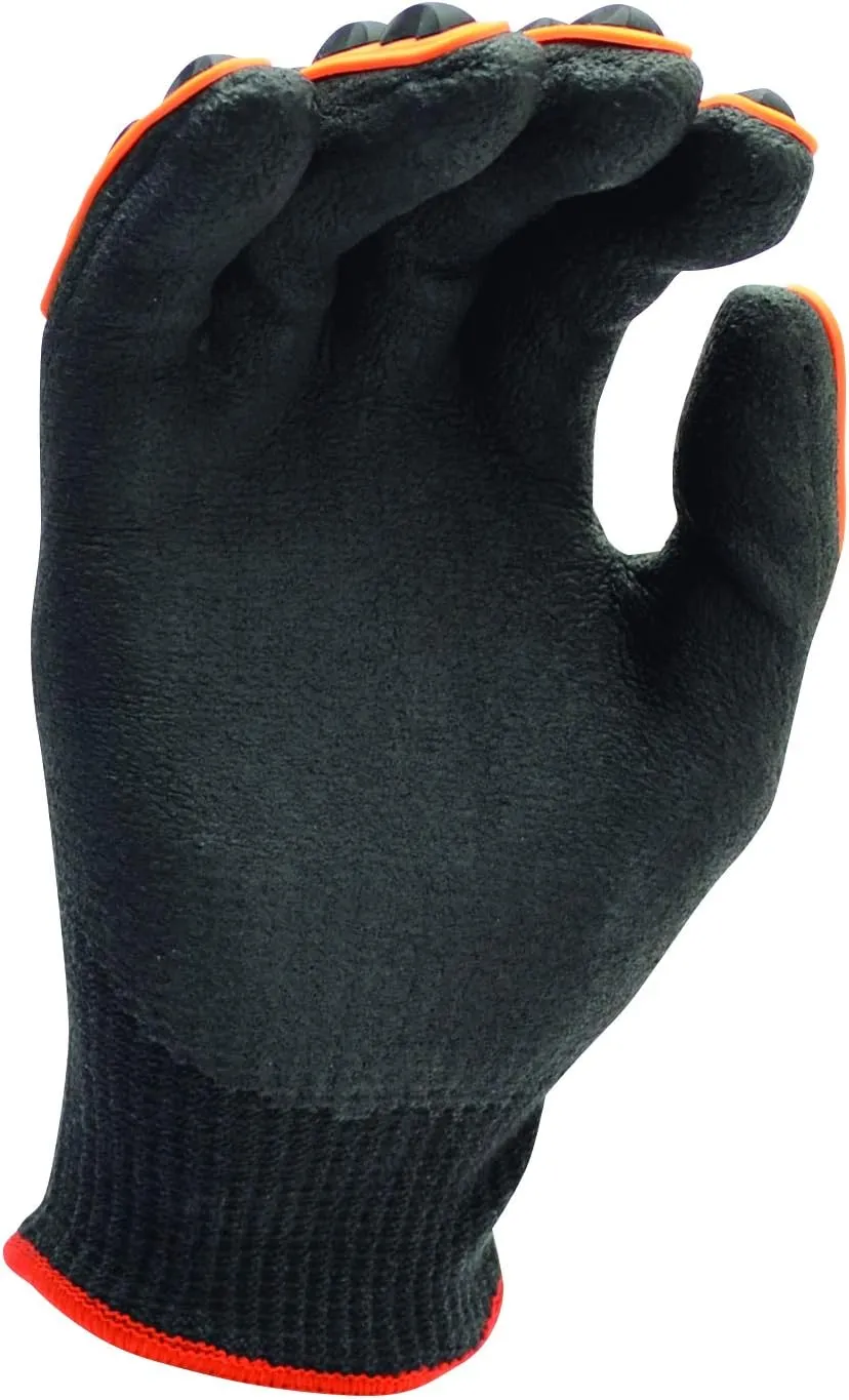 Walker's Men's A7 Cut & Impact Resistant Extra Protection Waterproof Heavy-Duty Shell Work Gloves w/Foam Palm & TPR Bumpers, X-Large