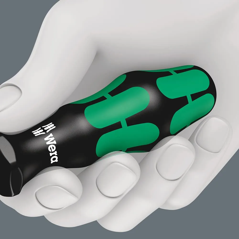 Wera - 5105650001 Kraftform Plus 334/6 Screwdriver Set with Rack and Lasertip, 6-Pieces, Multicolor, Slotted: 6.5x150mm, 3x80mm, 4x100mm, 5.5x125. Phillips: PH1x80, PH2x100