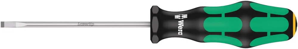 Wera - 5105650001 Kraftform Plus 334/6 Screwdriver Set with Rack and Lasertip, 6-Pieces, Multicolor, Slotted: 6.5x150mm, 3x80mm, 4x100mm, 5.5x125. Phillips: PH1x80, PH2x100