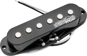 Wilkinson High Output Ceramic Single Coil Neck Pickup for Strat Style Electric Guitar, Black