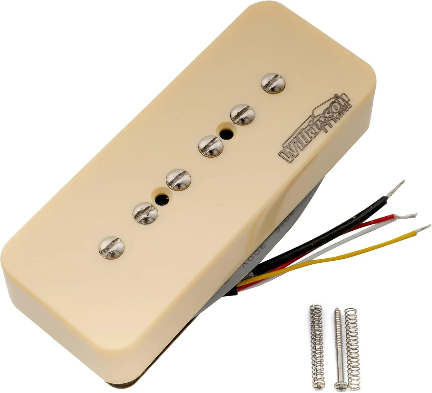 Wilkinson M Series Stacked P90 Soapbar Ceramic Single Coil Pickup Neck Pickup 10K for SG LP Style Electric Guitar, Cream