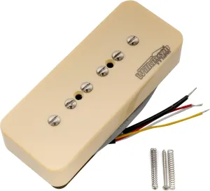 Wilkinson M Series Stacked P90 Soapbar Ceramic Single Coil Pickup Neck Pickup 10K for SG LP Style Electric Guitar, Cream