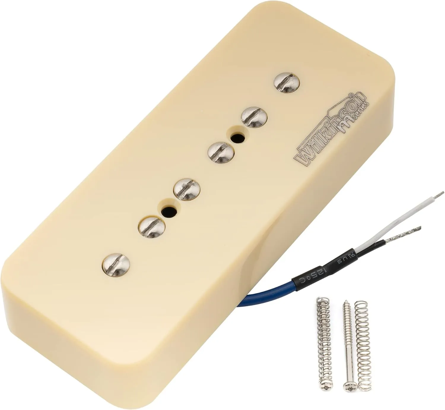 Wilkinson WO90 Ceramic P90 Soapbar Bridge Pickup for Les Paul SG Electric Guitar, Cream