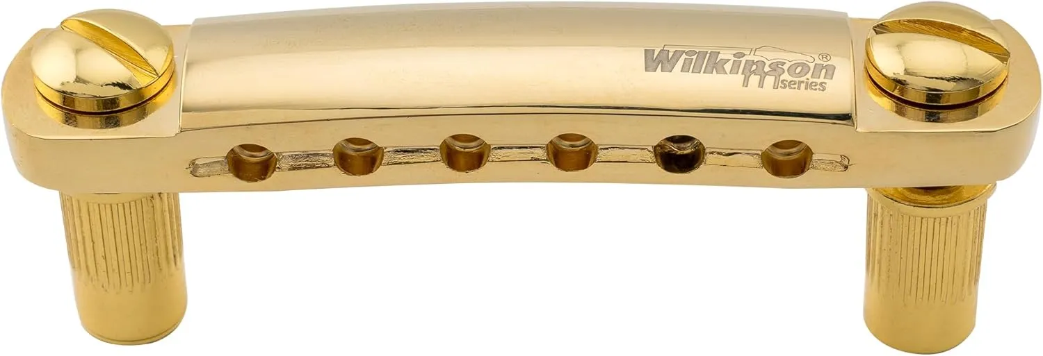 Wilkinson WOGT1 52.5mm Tune-O-Matic Stop Tailpiece for USA Epiphone Les Paul SG Style Electric Guitar, Gold