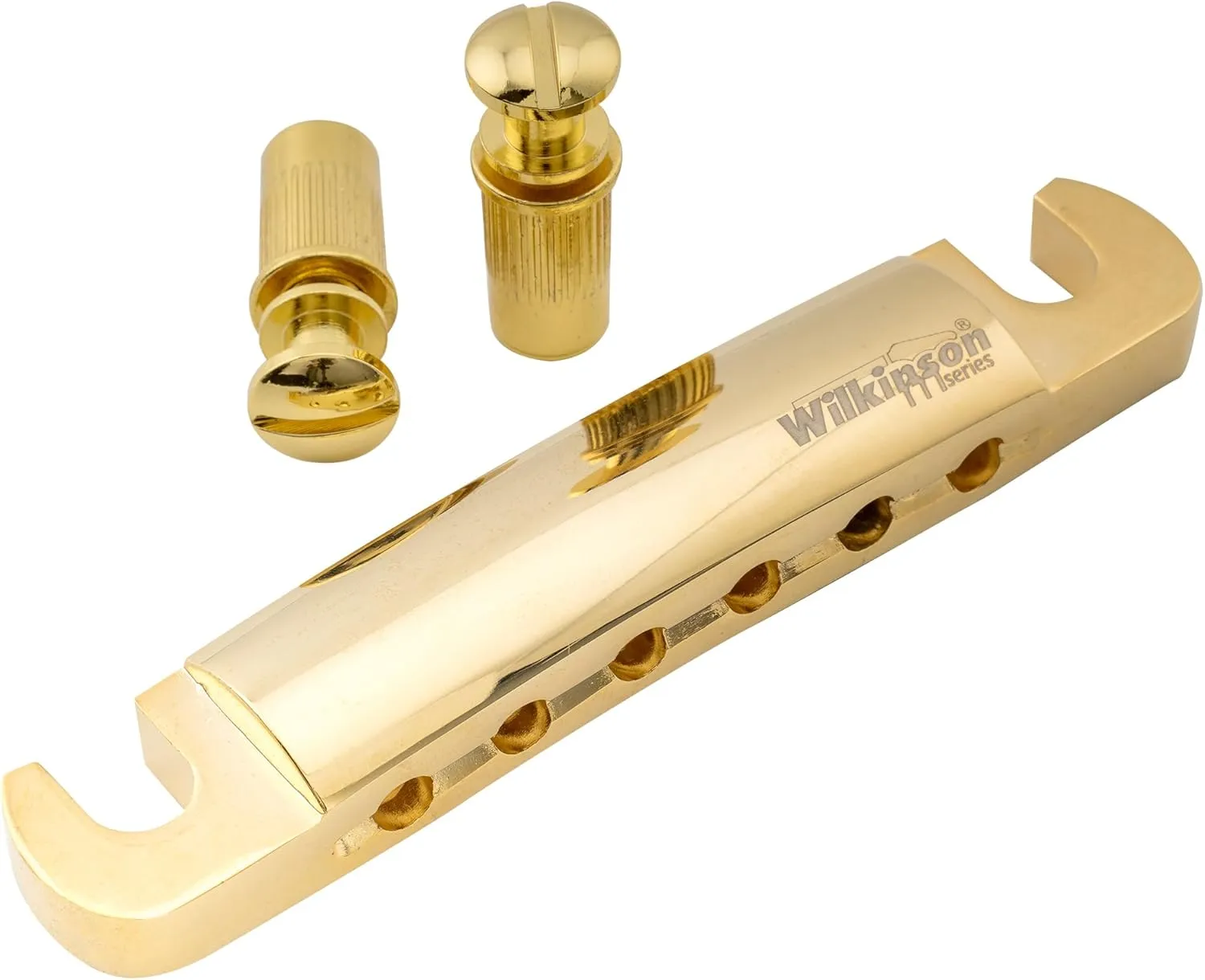 Wilkinson WOGT1 52.5mm Tune-O-Matic Stop Tailpiece for USA Epiphone Les Paul SG Style Electric Guitar, Gold
