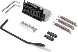 Wilkinson WOV06 2-1/8 inch 2-Point ST Guitar Tremolo Bridge for Modern Strat Electric Guitar (WOV06 Black)