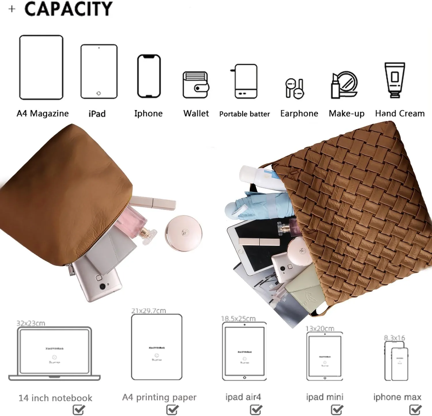 Women Boston Bag Woven Tote Vegan Leather Handbags Female Satchel Messenger Bag Fashion Shoulder Crossbody Bag Casual Hobo