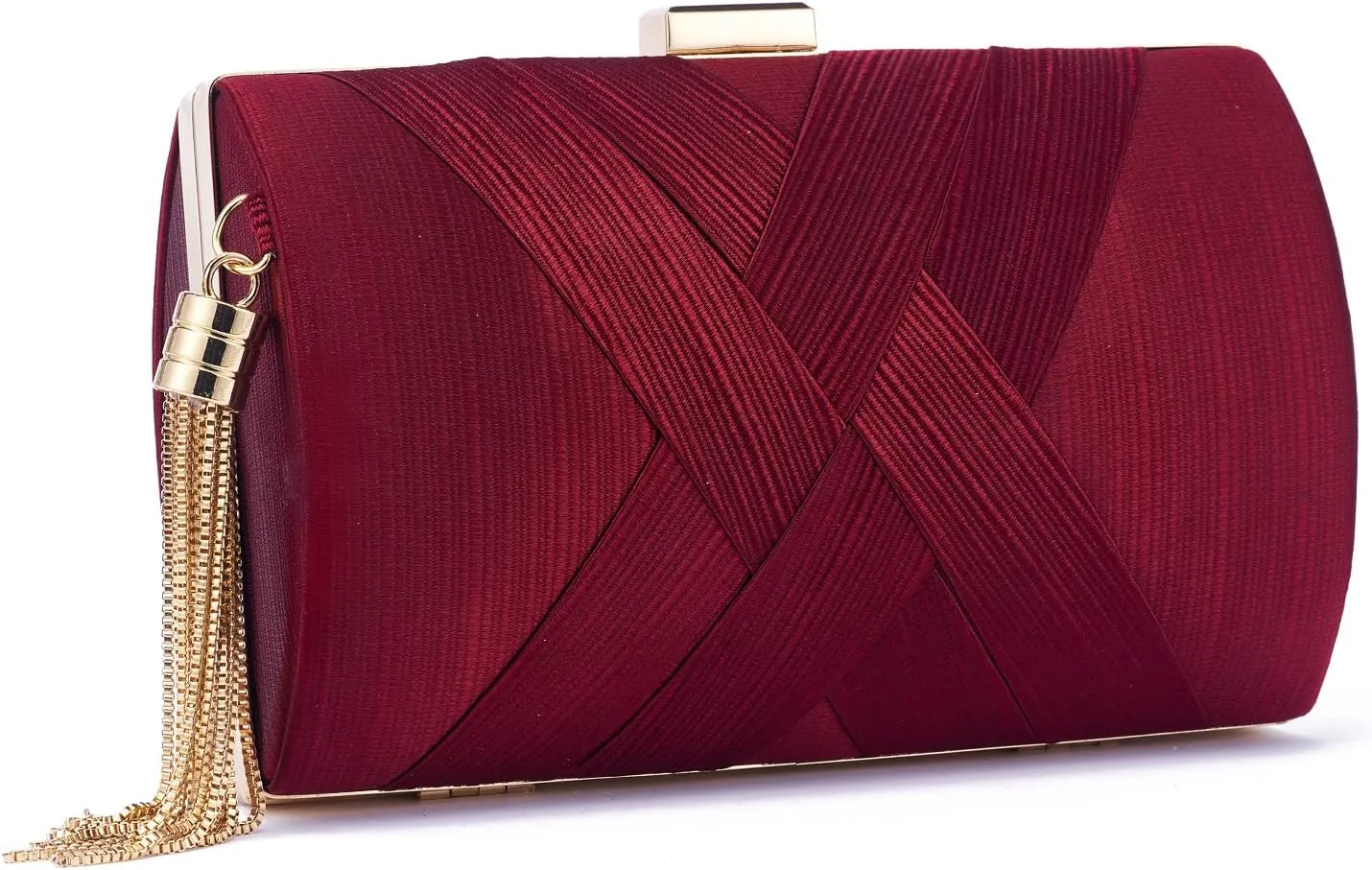 Women Clutch Bag Evening bag Fringed Evening Handbag,Lady Party Wedding Clutch Purse Chain Shoulder Cross Body Bag