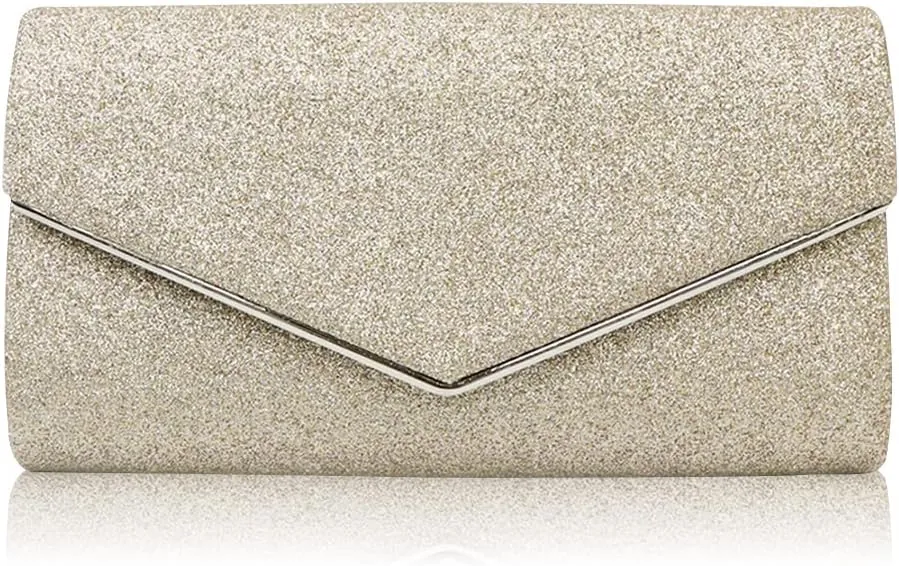 Women Clutch Bag Sequins Evening Bag Bridal Wedding Purse Glitter Sparkly Handbag