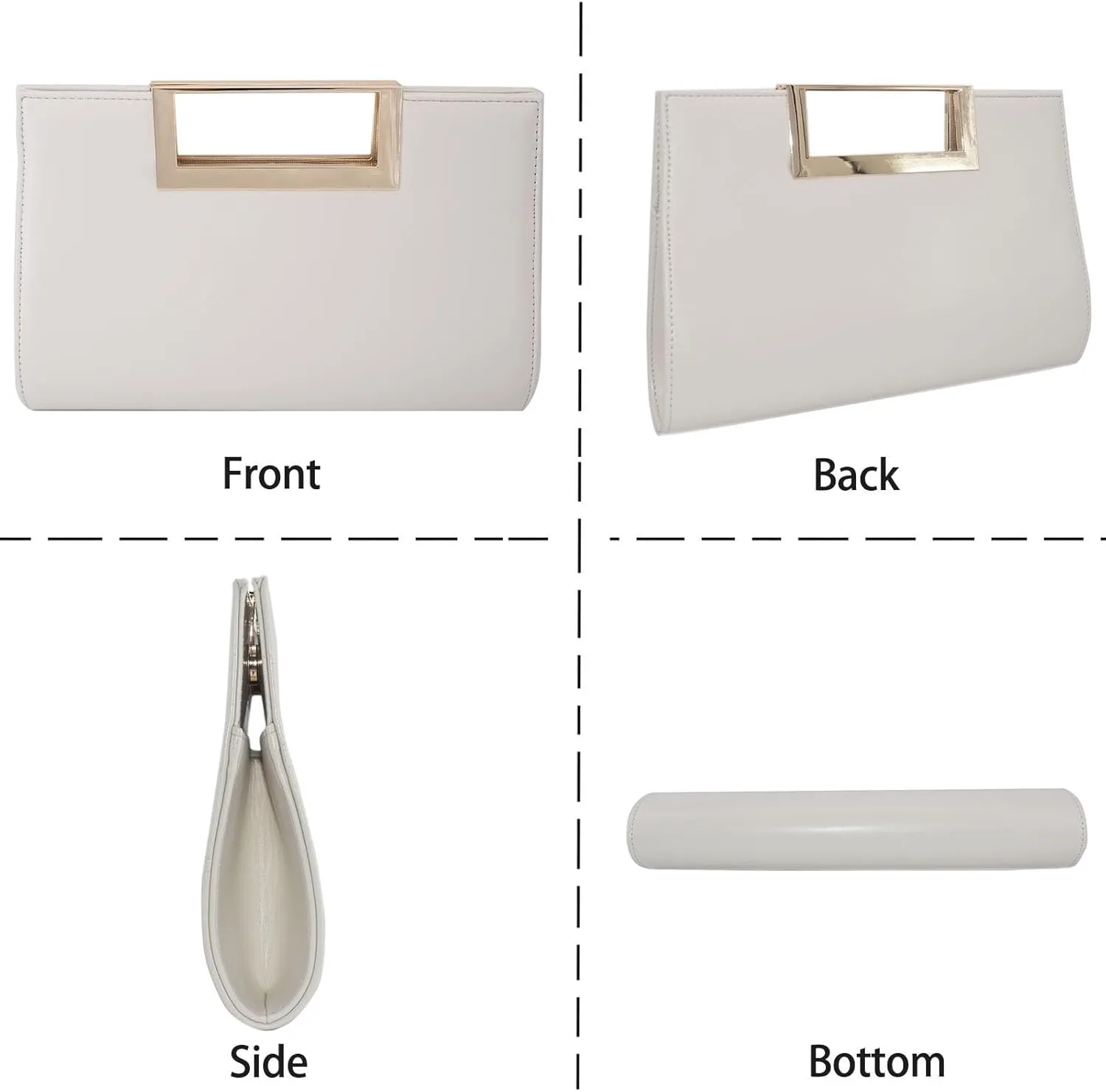 Women Clutch Purse Vegan Leather Evening Hand Bag Ladies Fashion Formal Casual Bridal Crossbody PU Handbag for Women Party