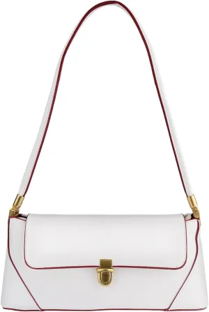 Women Shoulder Bags Vintage Leather Handbag Fashion Classic Small Purse Clutch Hobo Purse Retro Buckle Closure