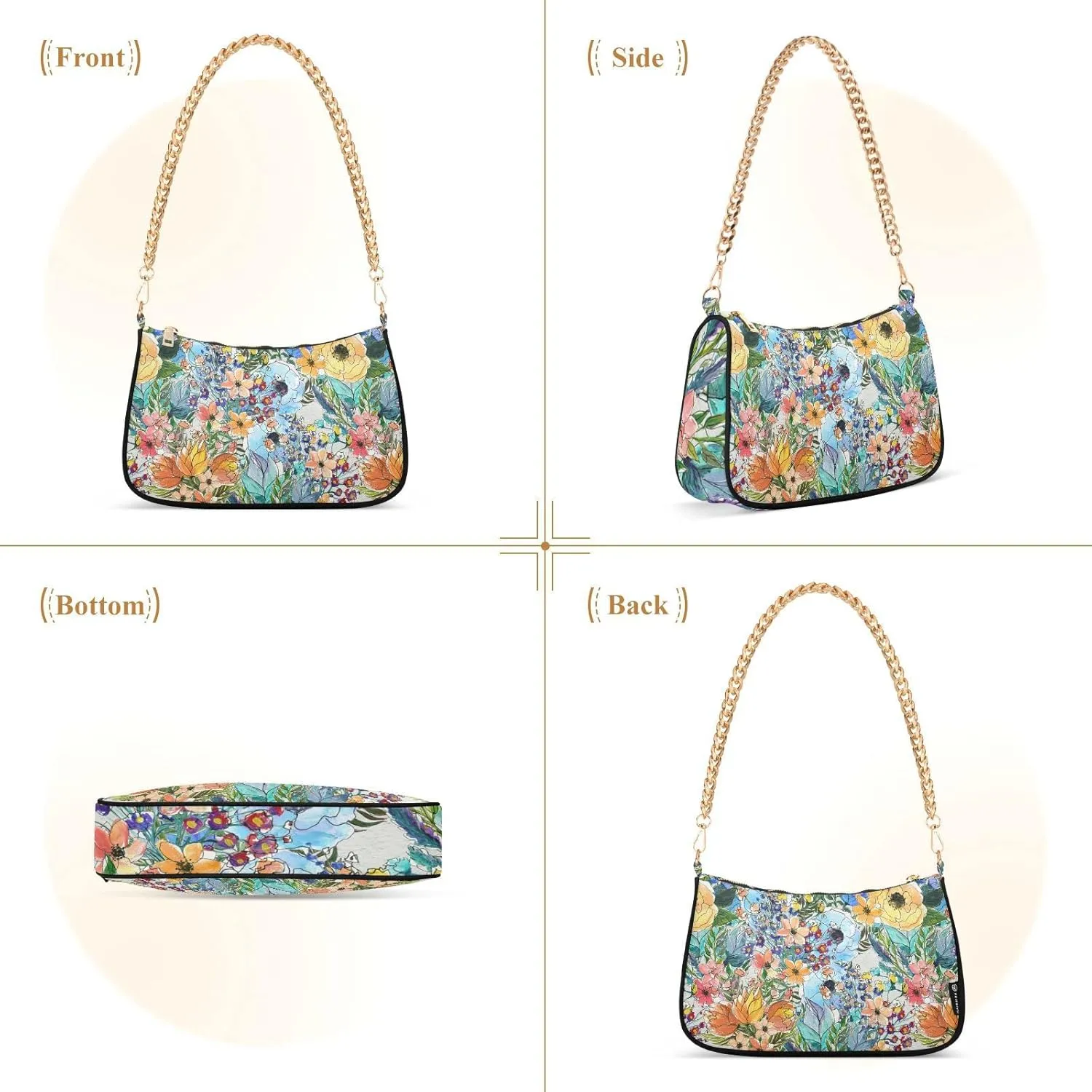 Women's Chain Bag, Shoulder Bag, Handbag Purse, Tote Bag, Fashion Underarm Bag