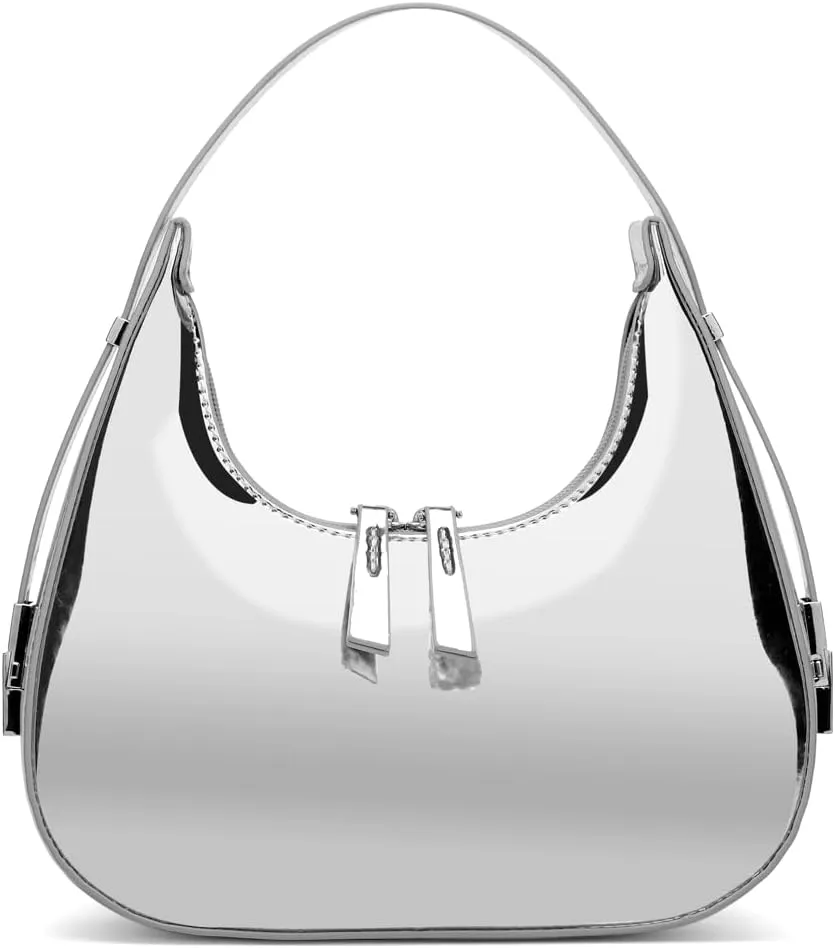 Women's Crescent Shoulder Bags Retro Y2k 90s Hobo Handbags Top Handle Y2k Underarm Bag Fashion Clutch Purses