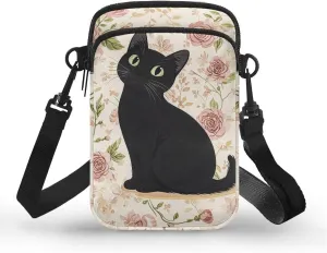Women's Double Layer Shoulder Bag with Adjustable Strap Multi Zipper Pocket Crossbody Purse Satchel Clutch Handbag