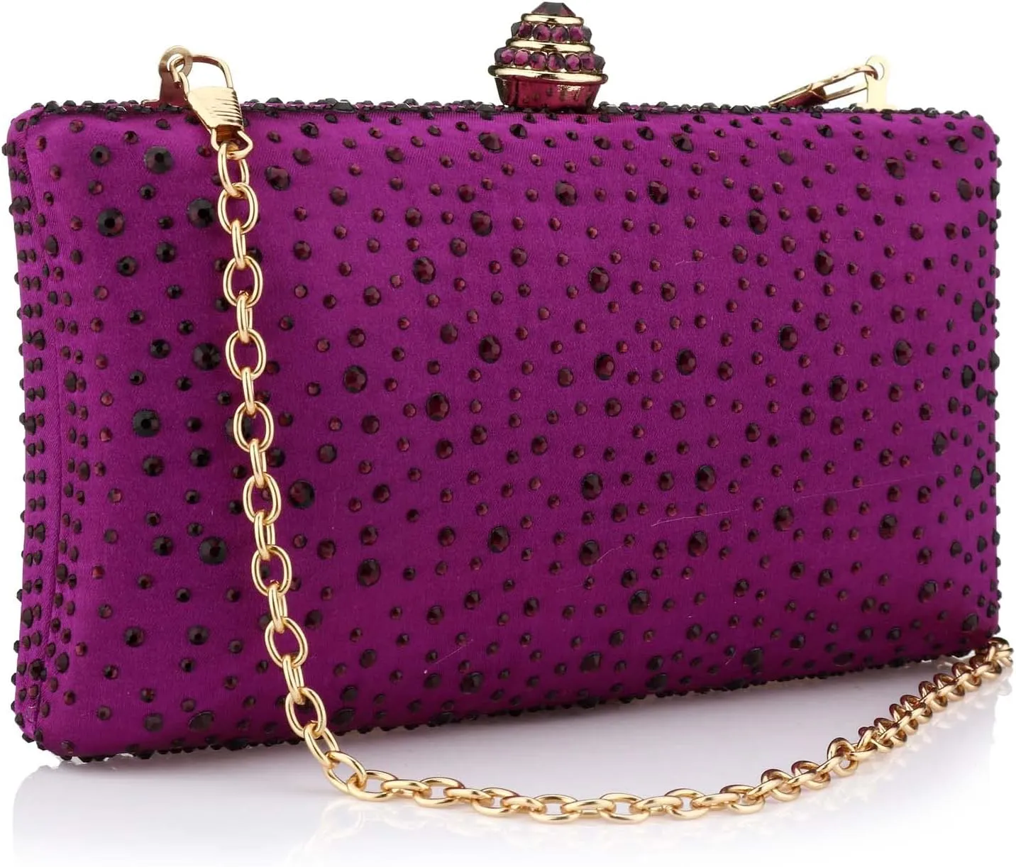Women's Evening Bag Sparkling Rhinestone Wedding Evening Party Clutch Handbag Purse Chain Shoulder Crossbody Bag
