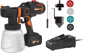WORX NITRO 20V Cordless Paint Sprayer Power Share with Brushless Motor