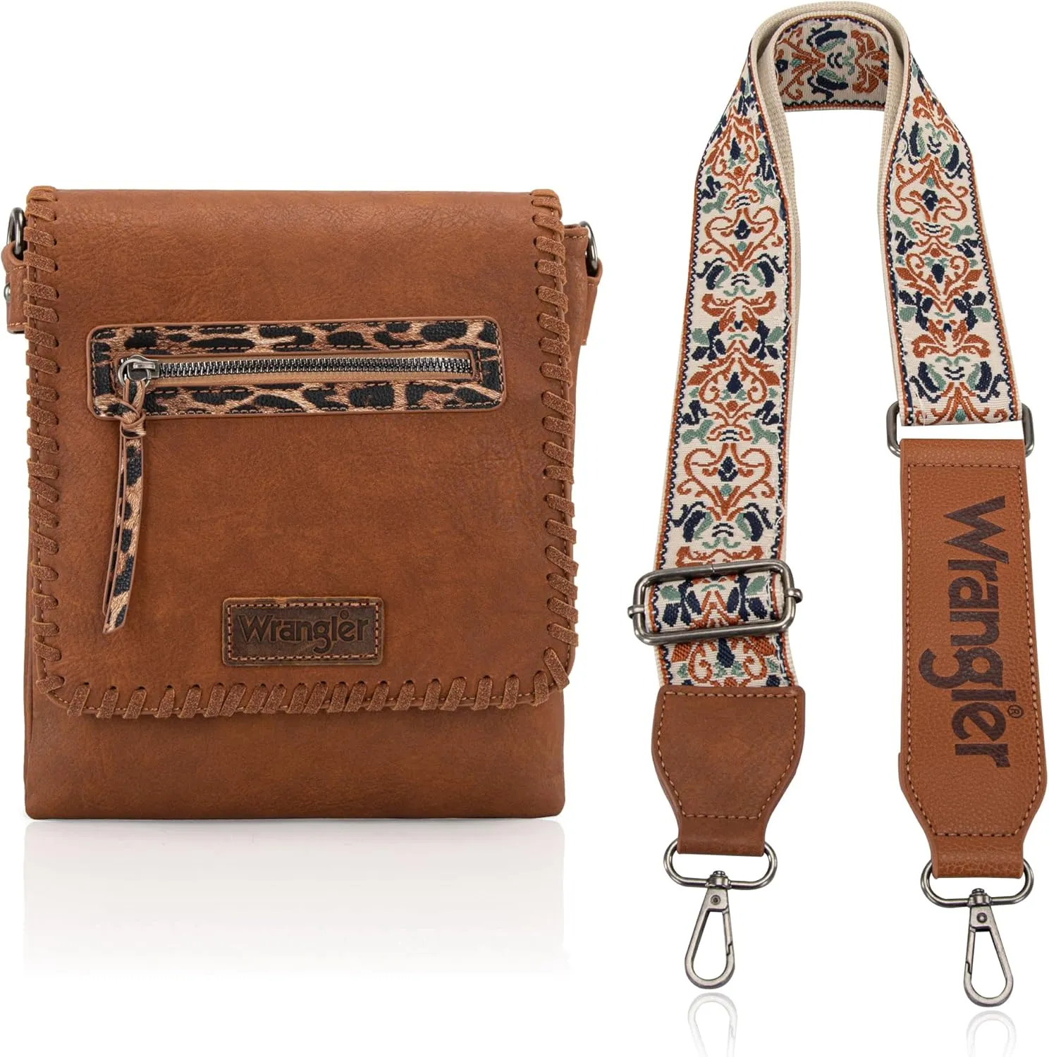 Wrangler Crossbody Bags for Women Vintage Hand Woven Shoulder Purse