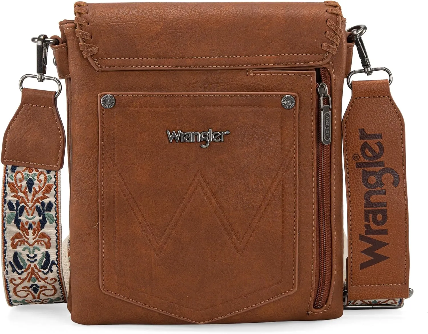 Wrangler Crossbody Bags for Women Vintage Hand Woven Shoulder Purse