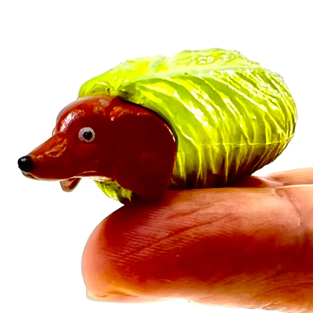 X 70961 Hot Dog Dog Figurine Capsule-DISCONTINUED