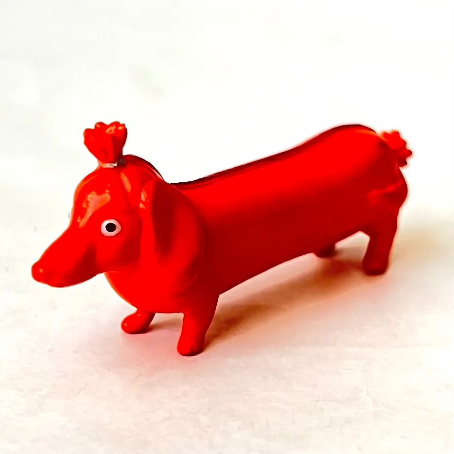 X 70961 Hot Dog Dog Figurine Capsule-DISCONTINUED
