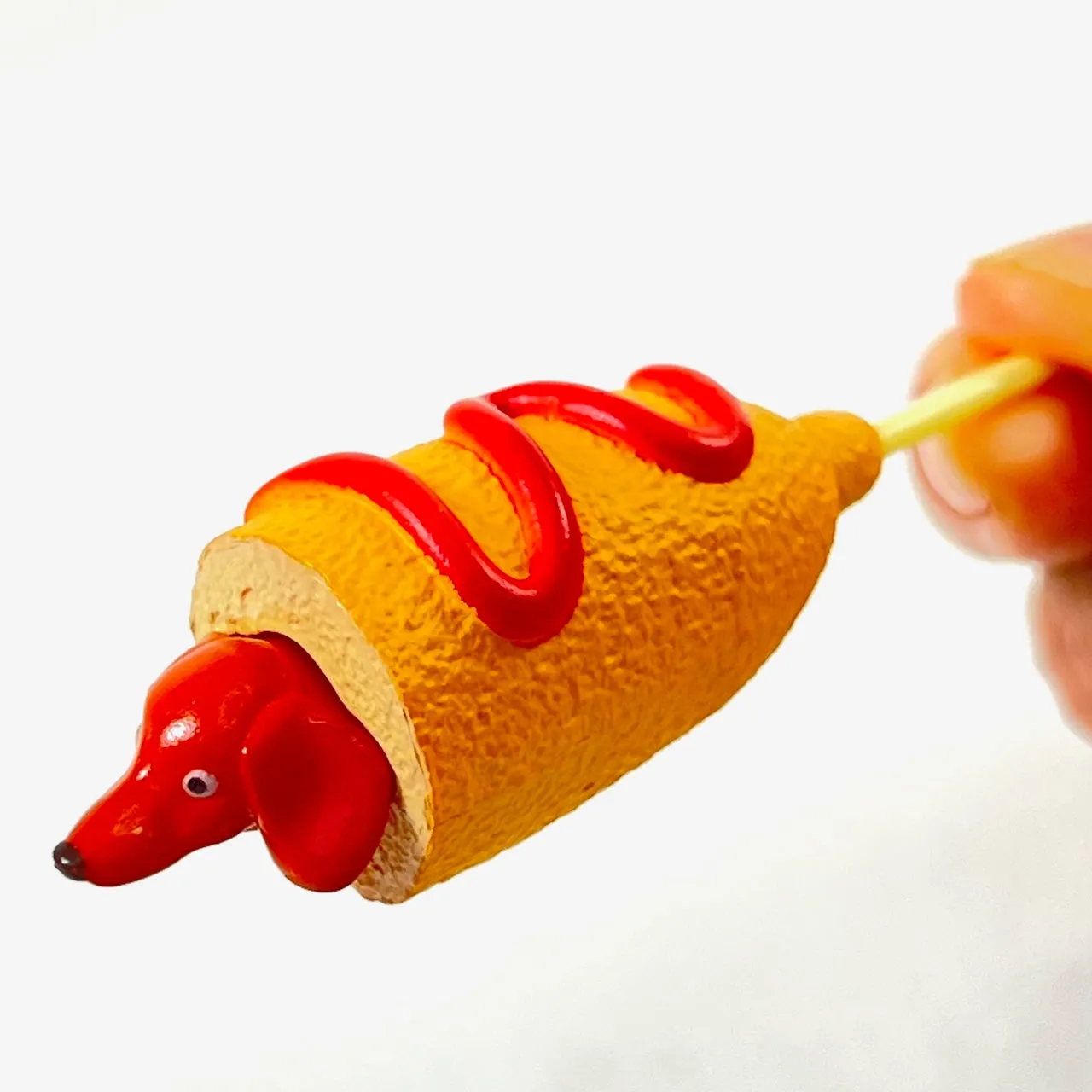 X 70961 Hot Dog Dog Figurine Capsule-DISCONTINUED