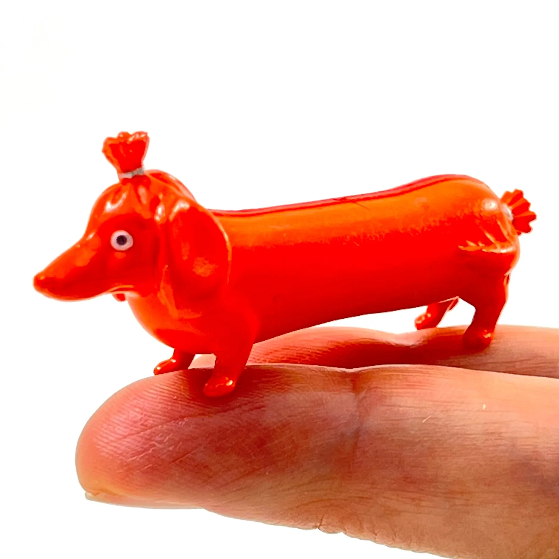 X 70961 Hot Dog Dog Figurine Capsule-DISCONTINUED