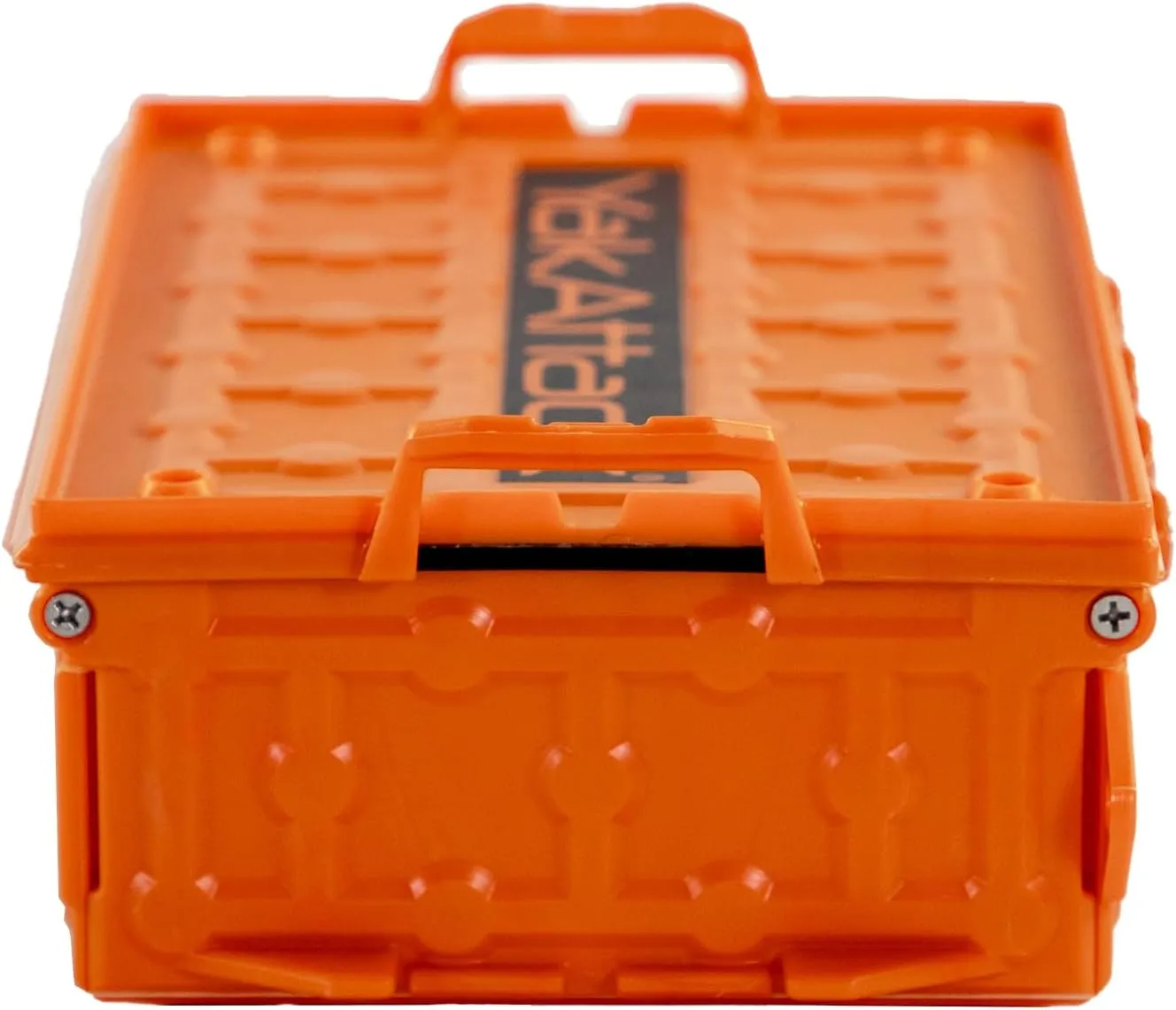 YakAttack TracPak Stackable Storage Box – YakAttack Orange | Kayak Fishing Gear Storage | Fits GearTrac & MightyMount | Kayak Accessories for Fishing Tackle & Tools | Compact 1 lb Weight